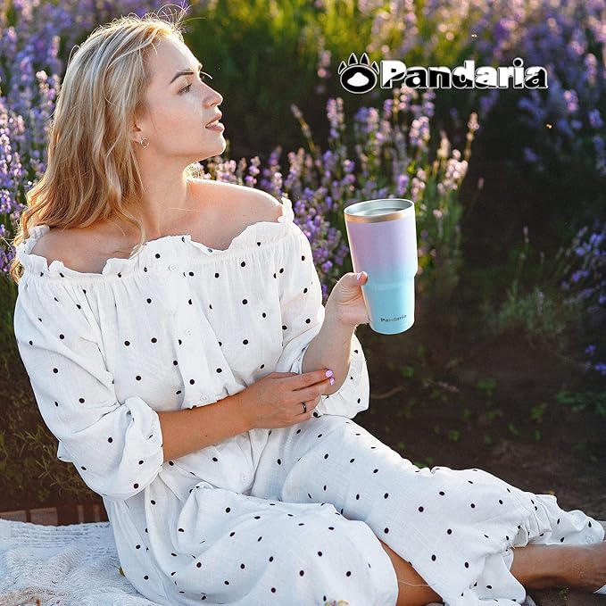 30 oz Leak Proof Tumbler with Straw, Stainless Steel Vacuum Insulated Tumbler - Image 6