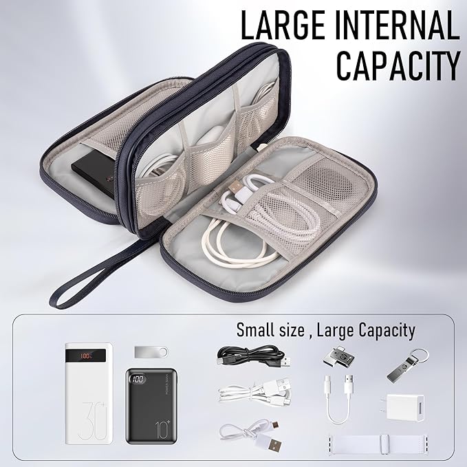 Leather Travel Electronic Organizer - Image 4