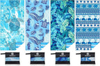 4 Pack Microfiber Lightweight Beach Towel Sand Free Quick Dry Absorbent Thin by WIDDONEN