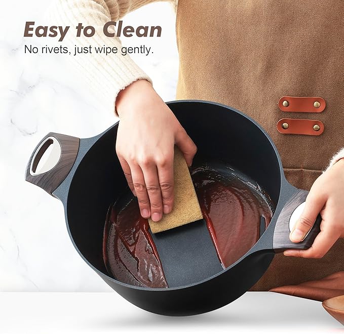 SENSARTE Pots and Pans Set Non stick, Non toxic Healthy Induction Cookware Set - Image 4