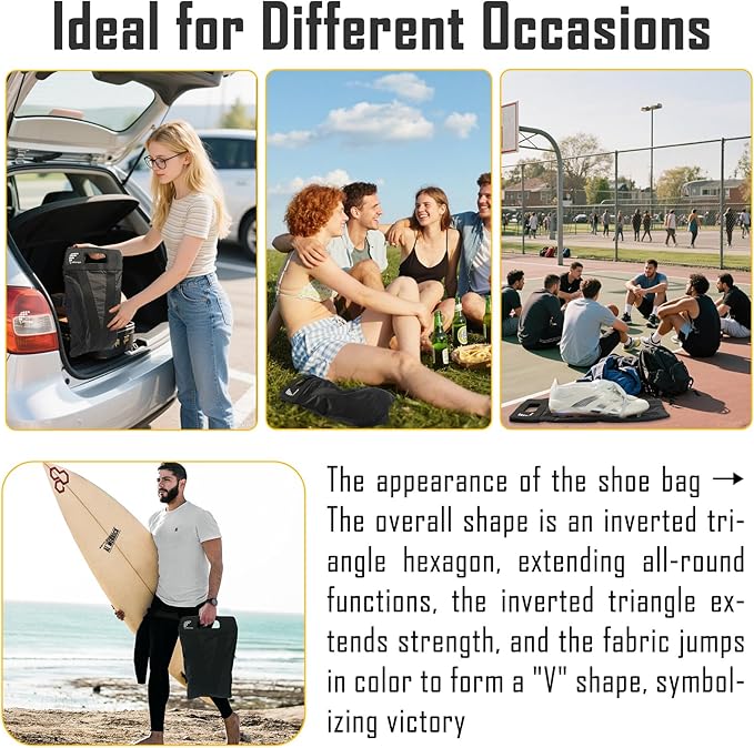 Shoe Bag，Shoe Bags for Travel，Golf Shoe Bag，Cleat Bags for Sports Smell - Image 6