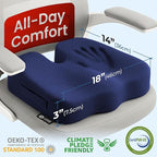 5 STARS UNITED Seat Cushion for Tailbone Pain Relief – Memory Foam Cushion for - Image 5