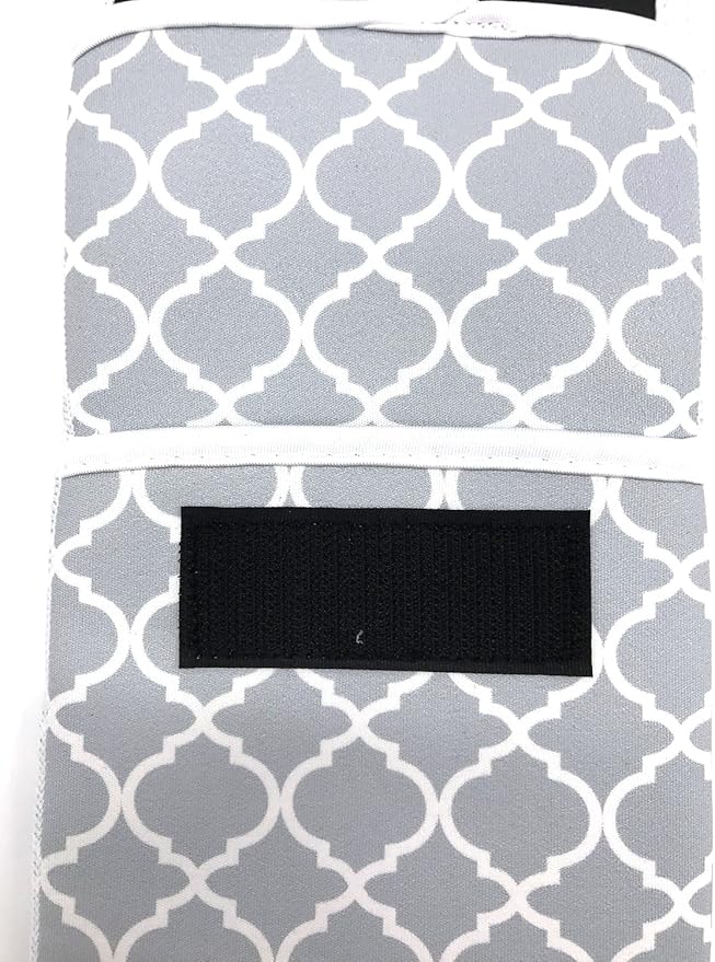 Wanty Hair Straighteners Case with Fastener - Neoprene Curling Iron Holder Flat Iron Curling Wand Travel Cover Case Bag PouchShield Curling Iron Cover - Flat Iron Travel Pouch (Gray)