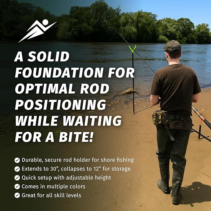 Fishin’ Stix Trident Telescoping Fishing Rod Holders – Extendable 12"–30" - Image 2