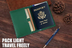 STAR VISTA Albatross Leather Travel Passport Holder, Minimalist Design - Image 5