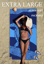2 Pack Microfiber Lightweight Thin Beach Towel Sand Free Quick Dry Super - Image 3
