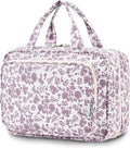 Travel Toiletry Bag for Women Large Hanging Makeup Bag Organizer Toiletries Bag by Narwey