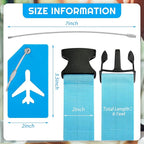 Weewooday 8 Pcs Luggage Straps Suitcase Tags Set - Image 2
