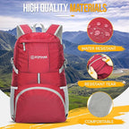 ZOMAKE Lightweight Packable Backpack 35L, Light Foldable Backpacks Water - Image 5