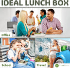 Everusely - Bento Box - Sage, 60oz / 1.8 L - Stainless Steel Lunch Box - 3 - Image 7
