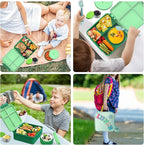 Kids Bento Lunch Box with 8oz Soup Thermo, Kids Leakproof Lunch Food Containers - Image 8