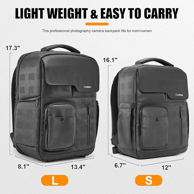 Cwatcun Camera Backpack Waterproof Camera Bag - Image 9
