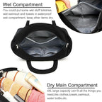 LEDAOU Beach Bag Waterproof Sandproof Women Tote Bag Pool Bag - Image 2