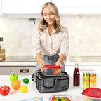 opux Lunch Box for Men, Adult Lunch Box Cooler, Insulated Lunch Bag Women - Image 4