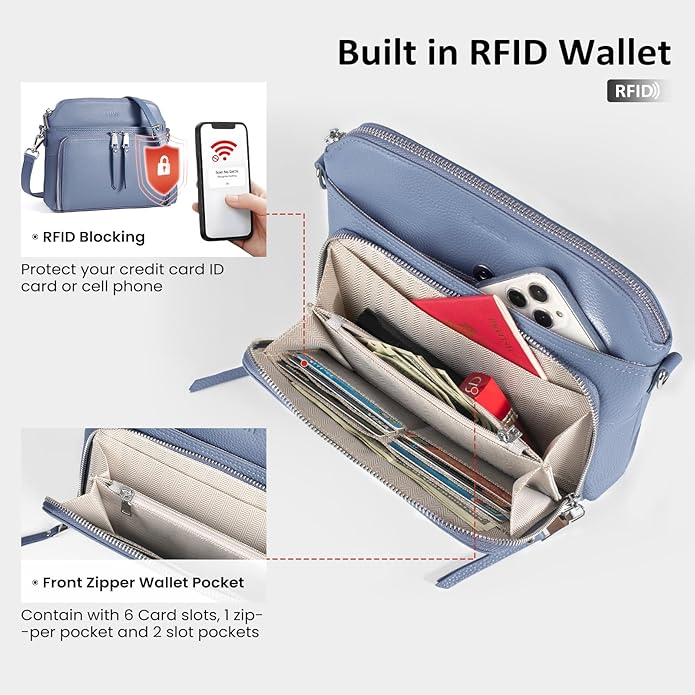 befen Genuine Leather Crossbody Purses - Image 2
