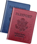 Herain Passport Holder 2Pcs, Passport Cover Wallet Case by WelcometoHerain