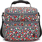 FlowFly Double Layer Cooler Insulated Lunch Bag Adult Lunch Box Large Tote Bag - Image 6