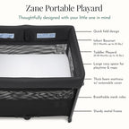 Evolur Zane Portable Playard – Foldable, Removable Mattress - Image 5