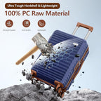 SHOWKOO Carry On Luggage Hardshell Lightweight Luggage Set, Suitcase - Image 3