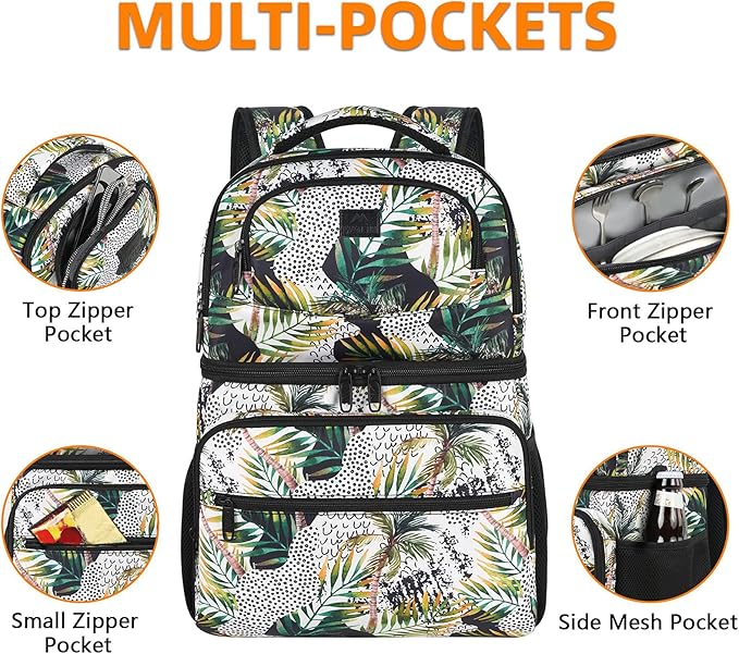 MATEIN Cooler Backpack, 26 Cans Insulated Lunch Backpack - Image 4