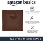Amazon Basics Cube Organizer Storage Bins Handles, Collapsible Fabric, - Image 2