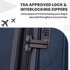 Rails 25 Inch Expandable Hardside Checked Suitcase with 360° Spinner Wheels (Carbon Blue / Medium Checked)