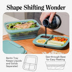STOJO Collapsible Bento Box, Leak-Proof, Microwave & Dishwasher Safe, Premium - Image 5