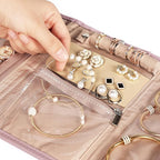 BELALIFE Travel Jewelry Case Organizer, Foldable Storage Roll - Image 4