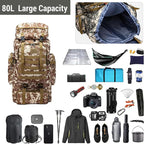 80L 2Pcs Hiking Backpack for Men - Image 3