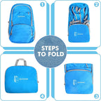 ZOMAKE Lightweight Packable Backpack 30L, Foldable Hiking Backpacks Water - Image 5