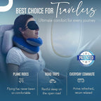 BCOZZY Travel Neck Pillow for Airplane – Patented Double Support for Head - Image 4