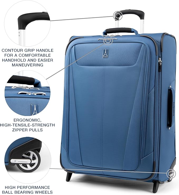 Travelpro Maxlite 5 Softside Expandable Upright 2 Wheel Checked Luggage - Image 3