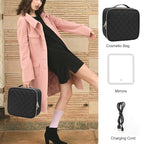 Relavel Travel Makeup Bag With Light Up Mirror, Cosmetic Train Case with LED - Image 6