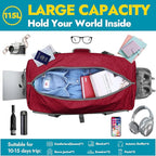 Canway 115L Travel Duffel Bag, Foldable Weekender Bag - Image 3