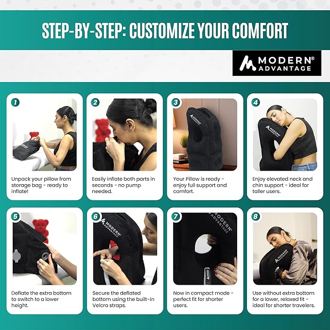Modern Advantage Inflatable Travel Pillow - Image 2