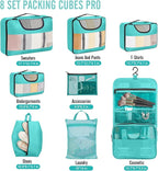 Veken 8 Set Packing Cubes for Kids & Toddler, Airplane Travel Essentials - Image 2