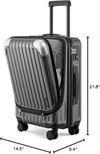 LEVEL8 Grace Carry on Luggage 22x14x9 Airline Approved, 20 Inch Hard Shell - Image 9