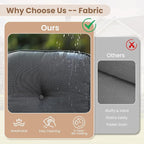 HOOOWOOO Patio Furniture Set, 4 Pieces Outdoor Conversation Set, All Weather - Image 3
