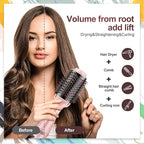 Cosermart 4 in 1 Hot Air Brush with Negative Ion Anti-frizz Blowout Brush for Drying, Straightening, Curling, Salon Volumizing