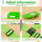 Weewooday 8 Pcs Luggage Straps Suitcase Tags Set - Image 3
