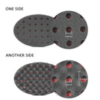 Set of 4 Big Holes Hair Brush Sponge Twist Wave Barber Tool For Dreads Afro Locs Twist Curl Black