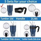 WETOWETO 30oz Tumbler, Stainless Steel Vacuum Insulated Water Coffee Tumbler Cup - Image 2