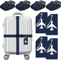Weewooday 8 Pcs Luggage Straps Suitcase Tags Set by Weewooday