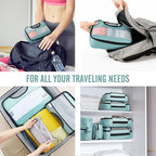 Veken 8 Set Packing Cubes for Travel Essentials, Suitcase Organizer Bags in 4 - Image 7