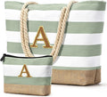 Becokan Beach Bag Initial Beach Tote by BecokanBeachBagSpecialist