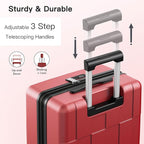 SHOWKOO Luggage Sets 3 Piece Hardside Expandable Lightweight PC Suitcase Sets - Image 8