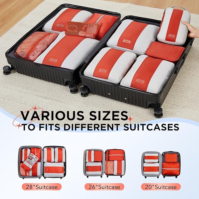 10 Set Compression Packing Cubes - Image 7