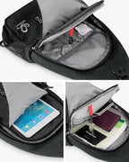WATERFLY Crossbody Sling Backpack Sling Bag Travel Hiking Chest Bag Daypack - Image 4