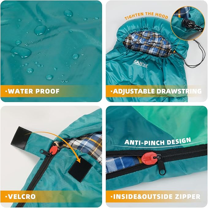 Camping Sleeping Bag, 32℉ Sleeping Bags - Image 3