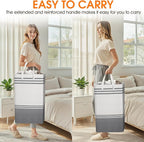 2 Pack Large Home Laundry Basket, Laundry Hamper, Freestanding Waterproof Dirty - Image 6